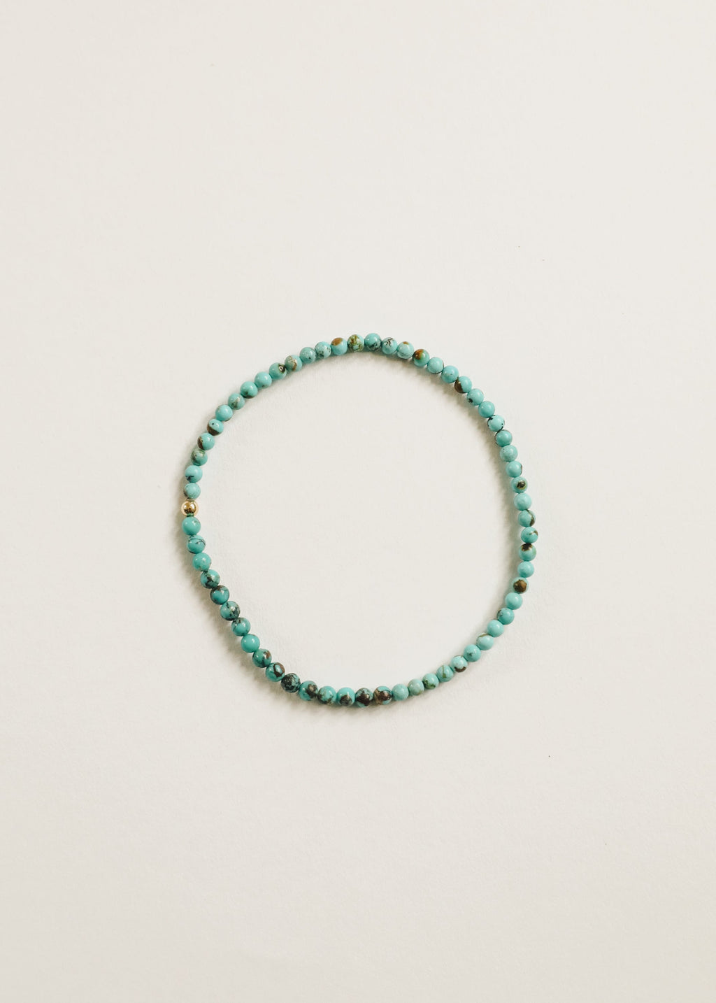 Natural Turquoise + 14k Gold Filled || Adult Anklet