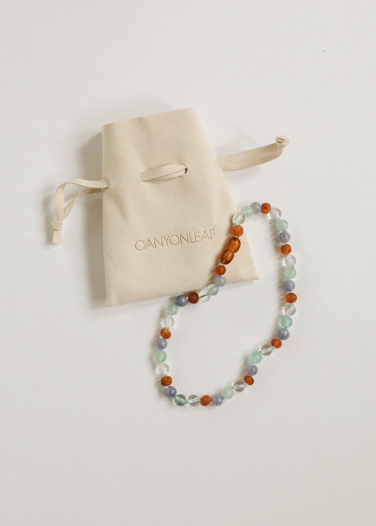 Baltic Sea Amber + Natural Gemstone || Beaded Necklace