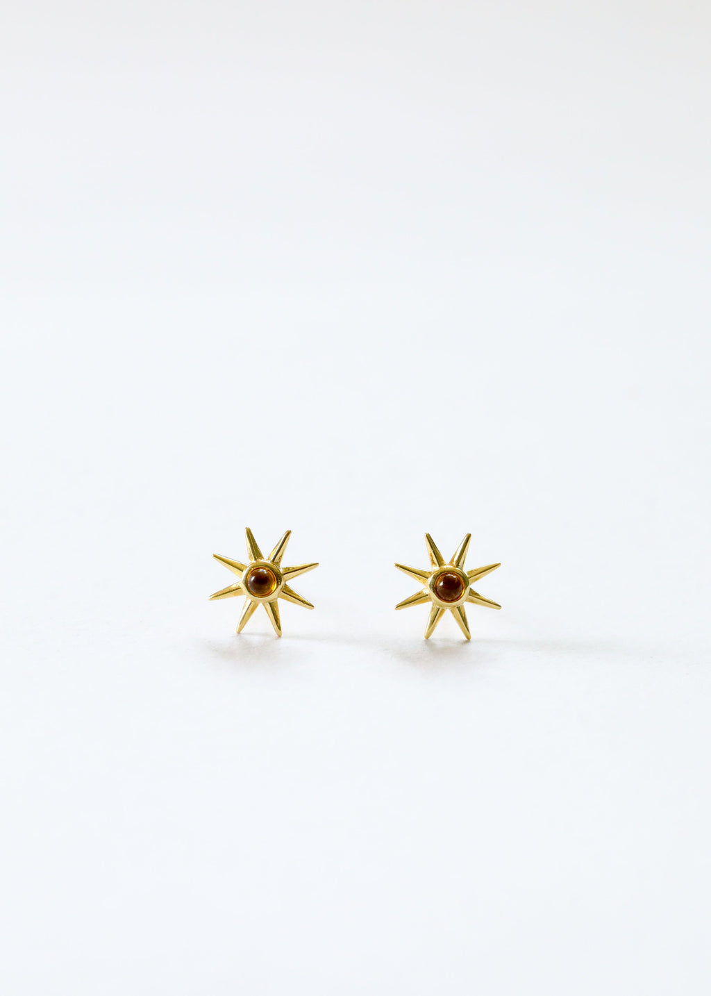 18K Gold Vermeil + Baltic Sea Amber || Sunshine Earrings 