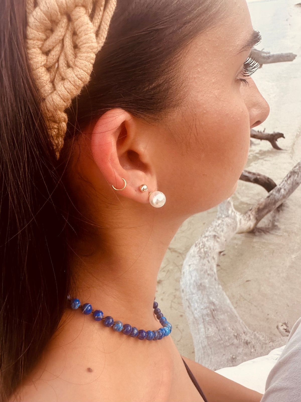 Pure Gemstone + Lapis || Necklace