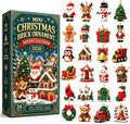 Christmas Advent Calendar 24 Days Mini Brick Ornaments DIY Building Blocks Countdown Gift Box Xmas Home Decor