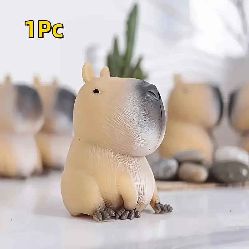 Squishy Capybara Squeezing Toy Soft Relax Animal Fidget for Adults Stress Relief Toys Halloween Christmas Holiday Party Gifts