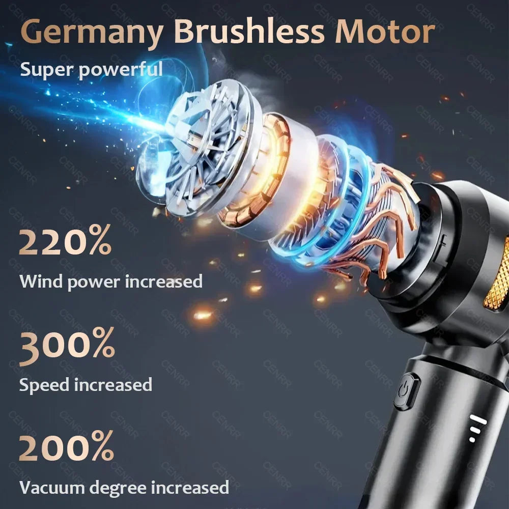 Portable Handheld Car Vacuum Cleaner – High-Power