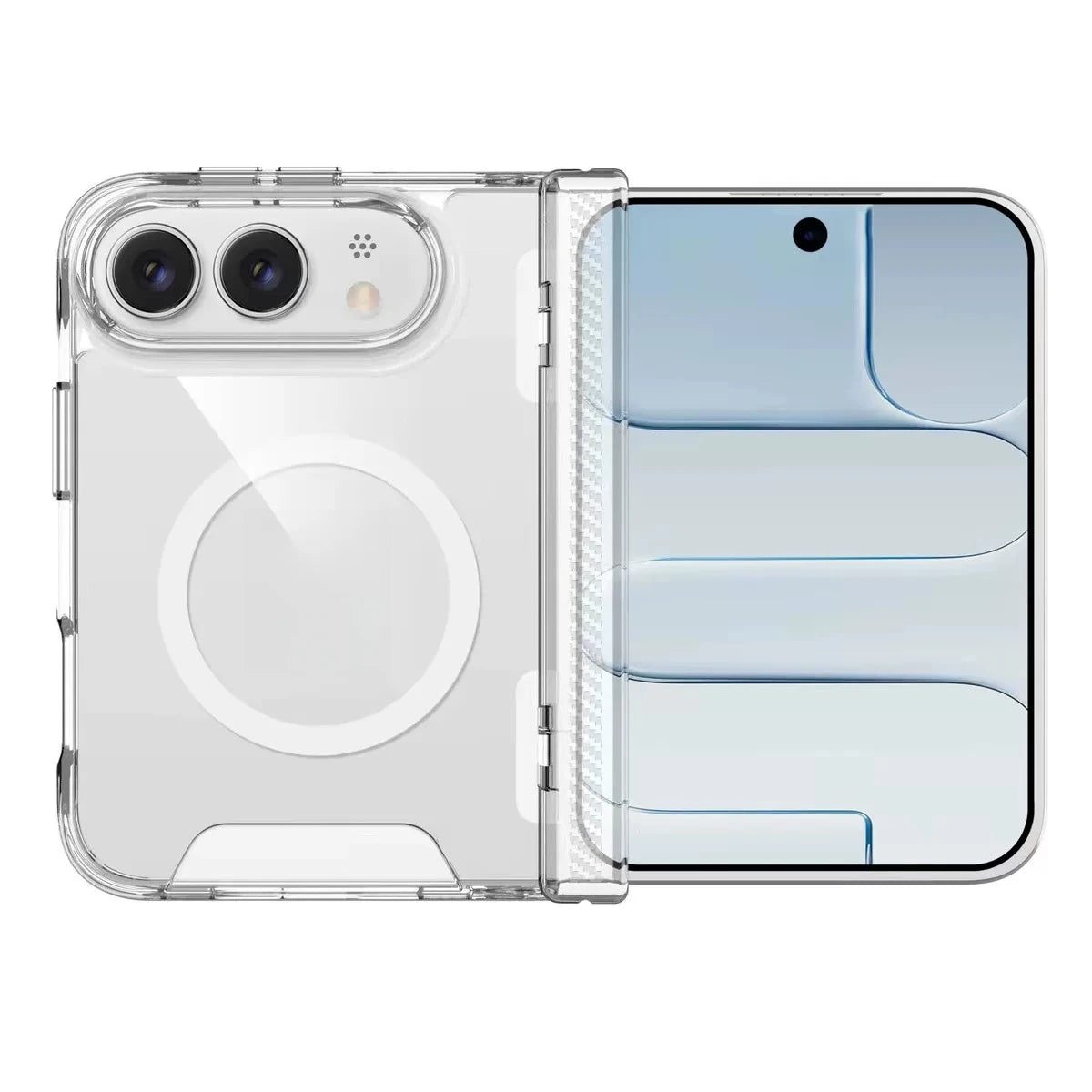 Transparent Magnetic Phone Case for iPhone – MagSafe Compatible