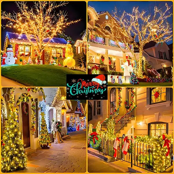 Solar Outdoor Fairy String Lights – IP65 Waterproof with 8 Modes & Memory Function