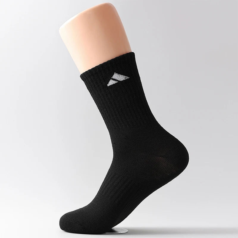 5 Pairs Patterned Crew Socks