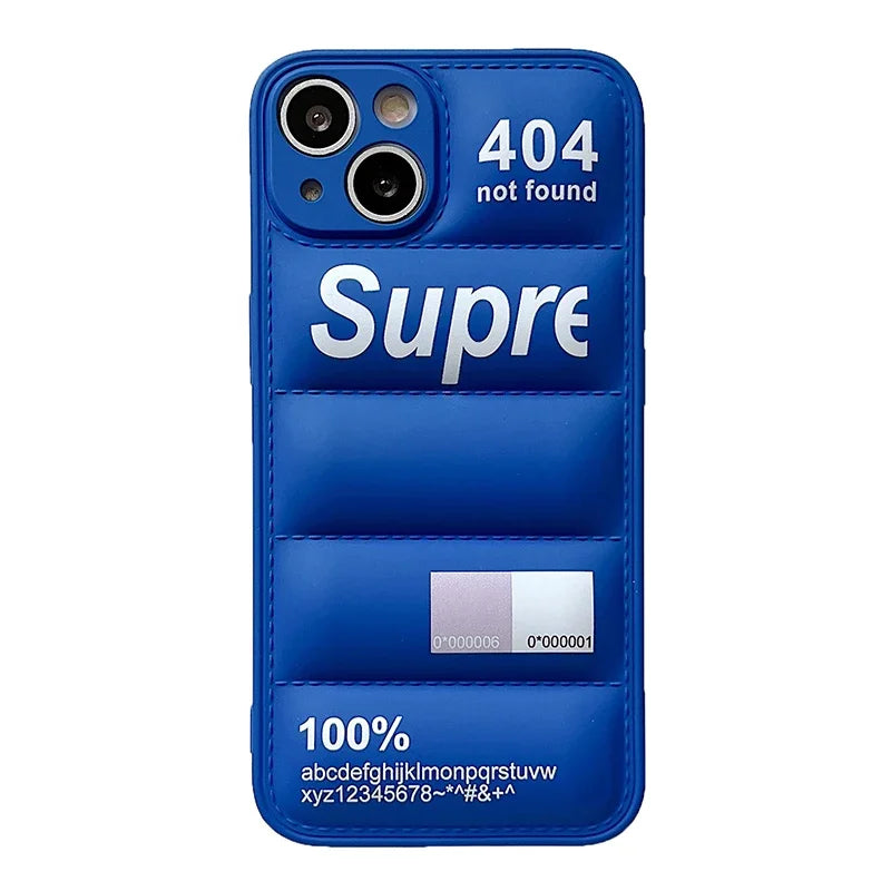 Fashion Down Jacket Puffer Case for iPhone 18 17 Pro Max 16 15 14 Plus 13 12 11 Original Lovely Silicone i Phone Cover Etui