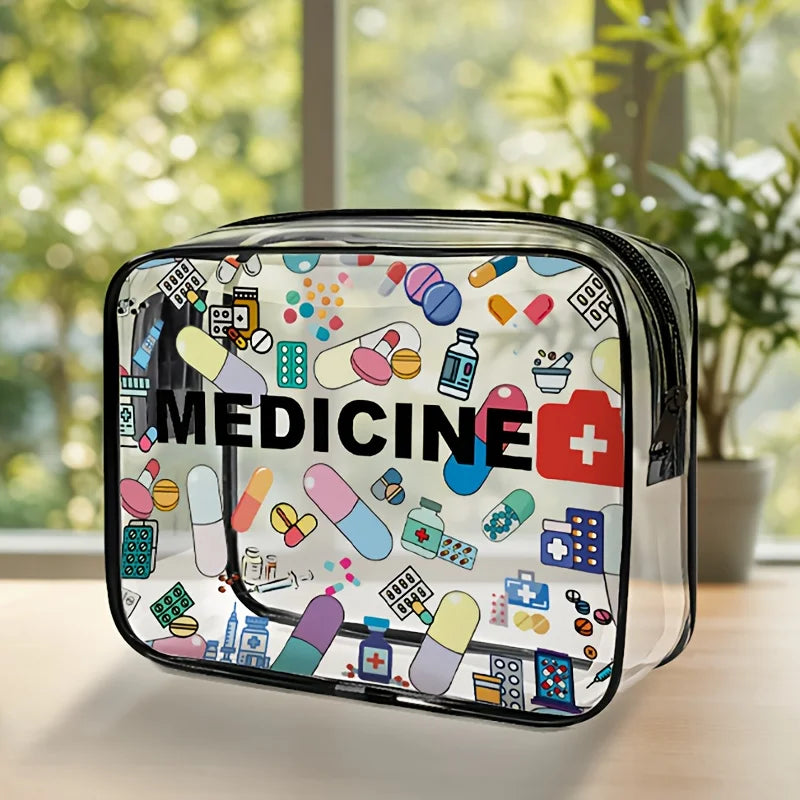 Clear PVC Travel Medicine Bag