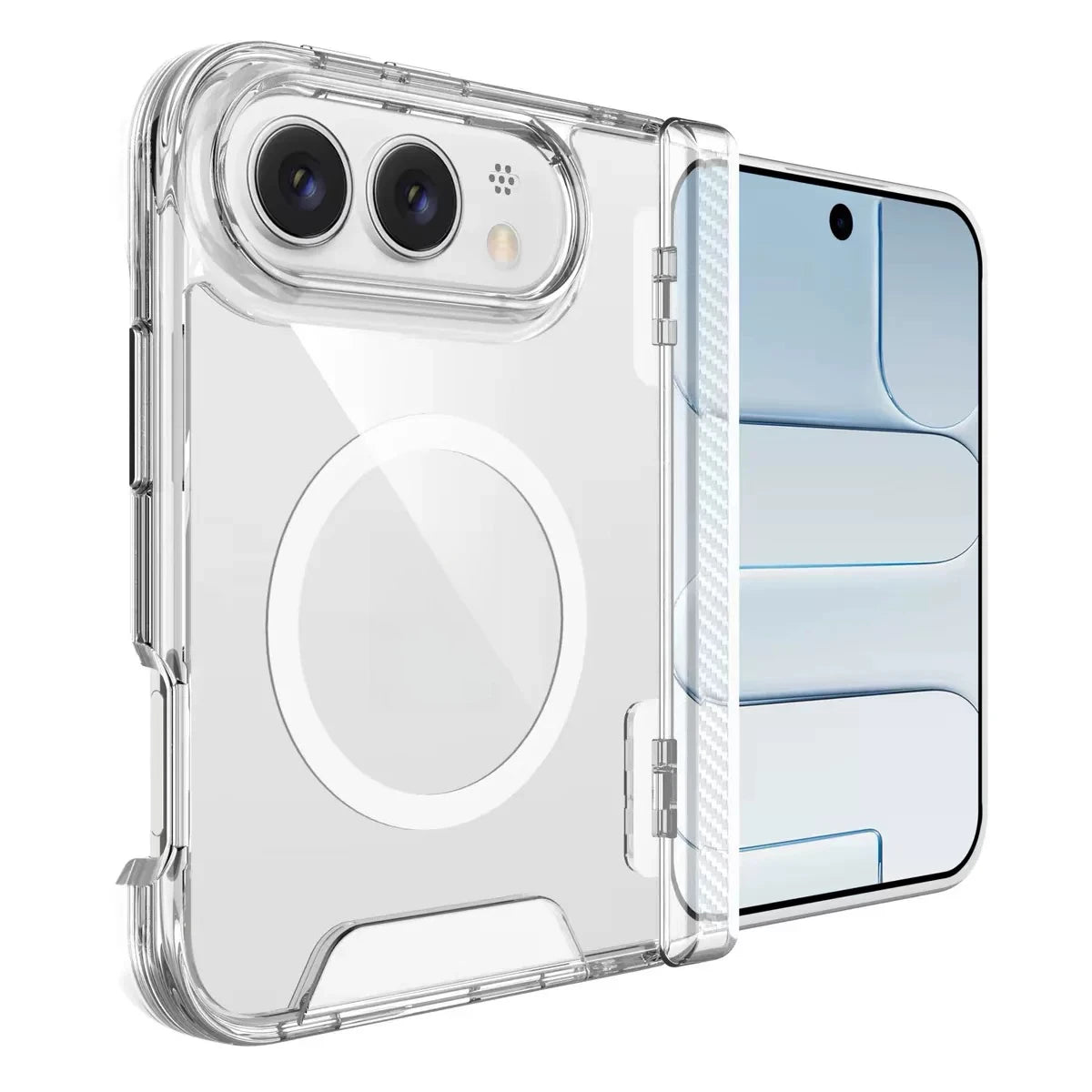 Transparent Magnetic Phone Case for iPhone – MagSafe Compatible
