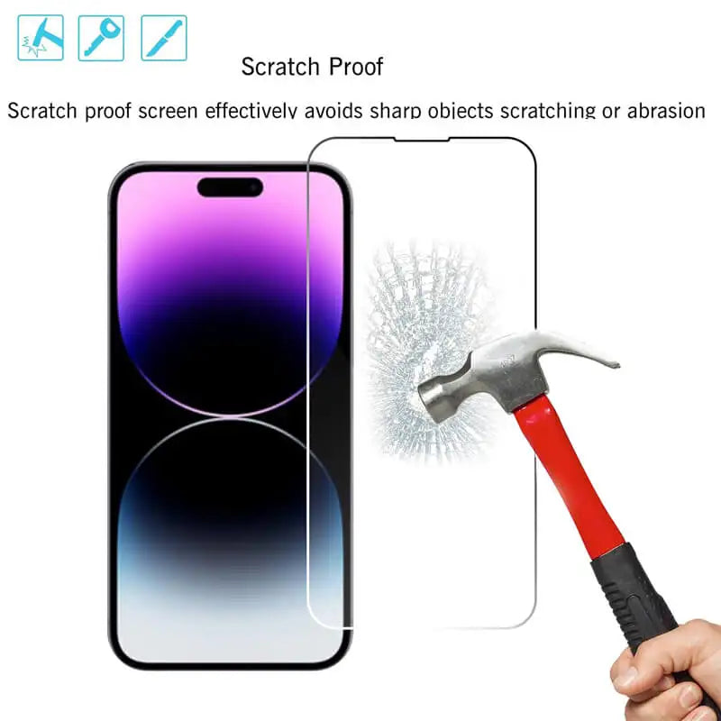 Tempered Glass Screen Protector for iPhone – 3 Pack