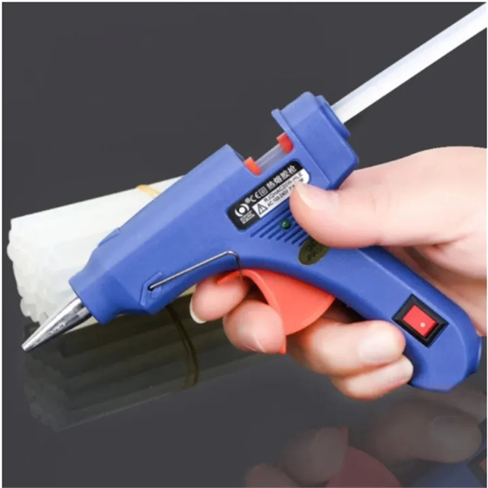 20W Mini Hot Melt Glue Gun - DIY Craft Glue Gun Kit with 7mm Glue Sticks