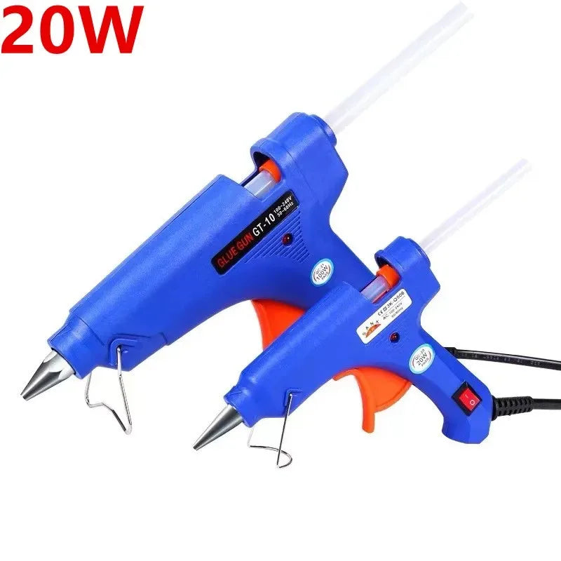 20W Mini Hot Melt Glue Gun - DIY Craft Glue Gun Kit with 7mm Glue Sticks