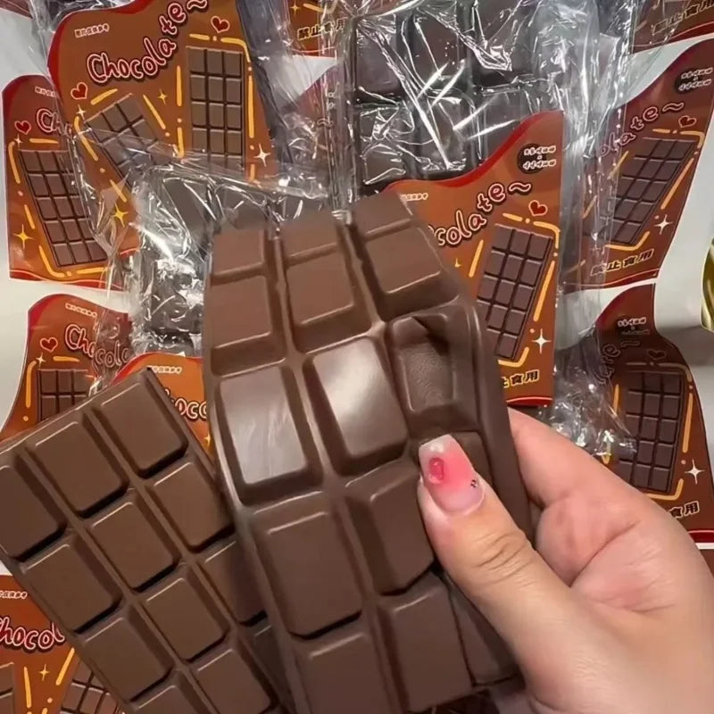 Squishy Simulated Chocolate Squeeze Toy PU Soft and Slow Rebound Fidget Toys Stress Relief Toy Sensory Squeeze Toys for Adults