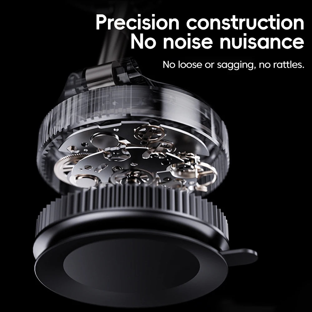 Magnetic Car Phone Mount – 360° Foldable Vacuum Suction Stand