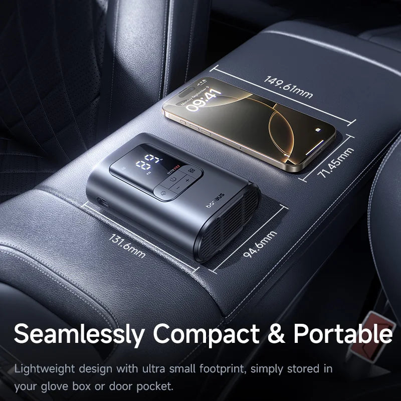 Baseus Wireless Portable Car Air Pump – Tire Inflator