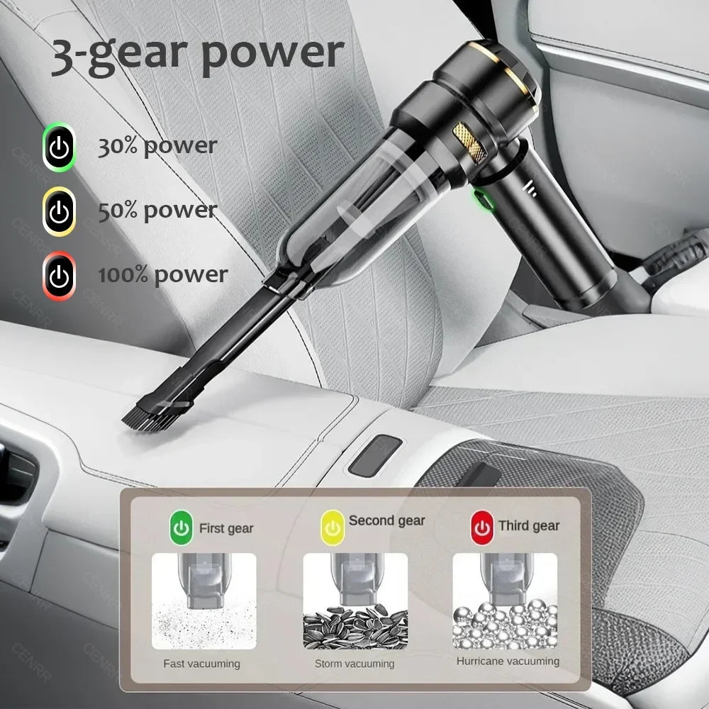 Portable Handheld Car Vacuum Cleaner – High-Power