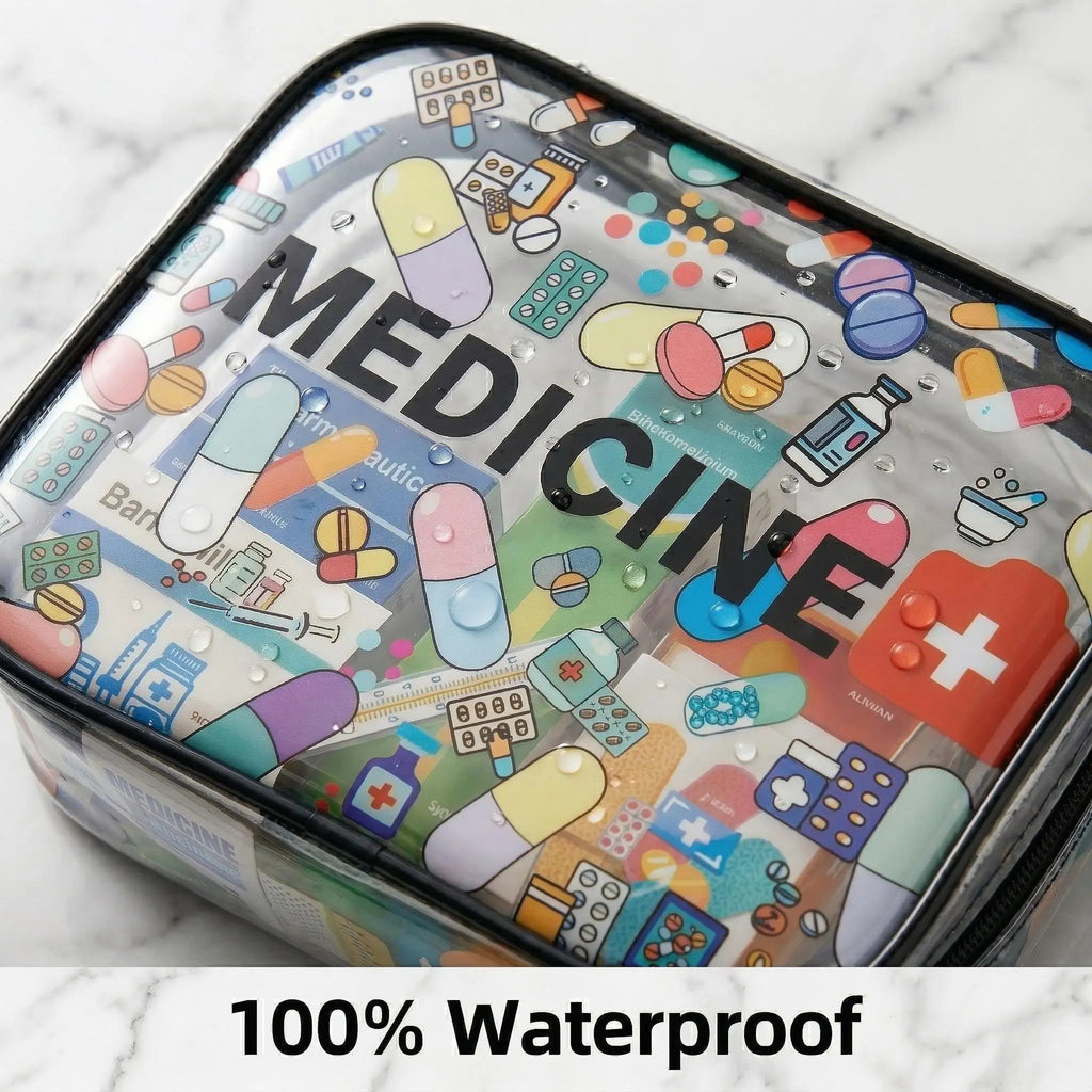 Clear PVC Travel Medicine Bag