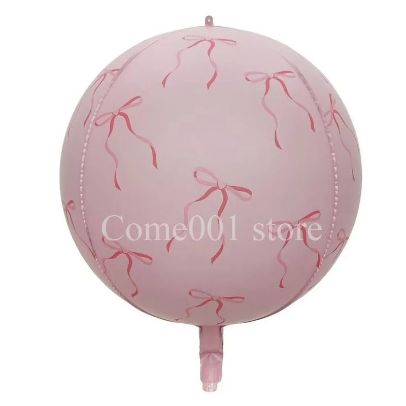 Merry Christmas Round Foil Balloons StripedStar Festive Ballons Party Birthday Home Decoration Supplies