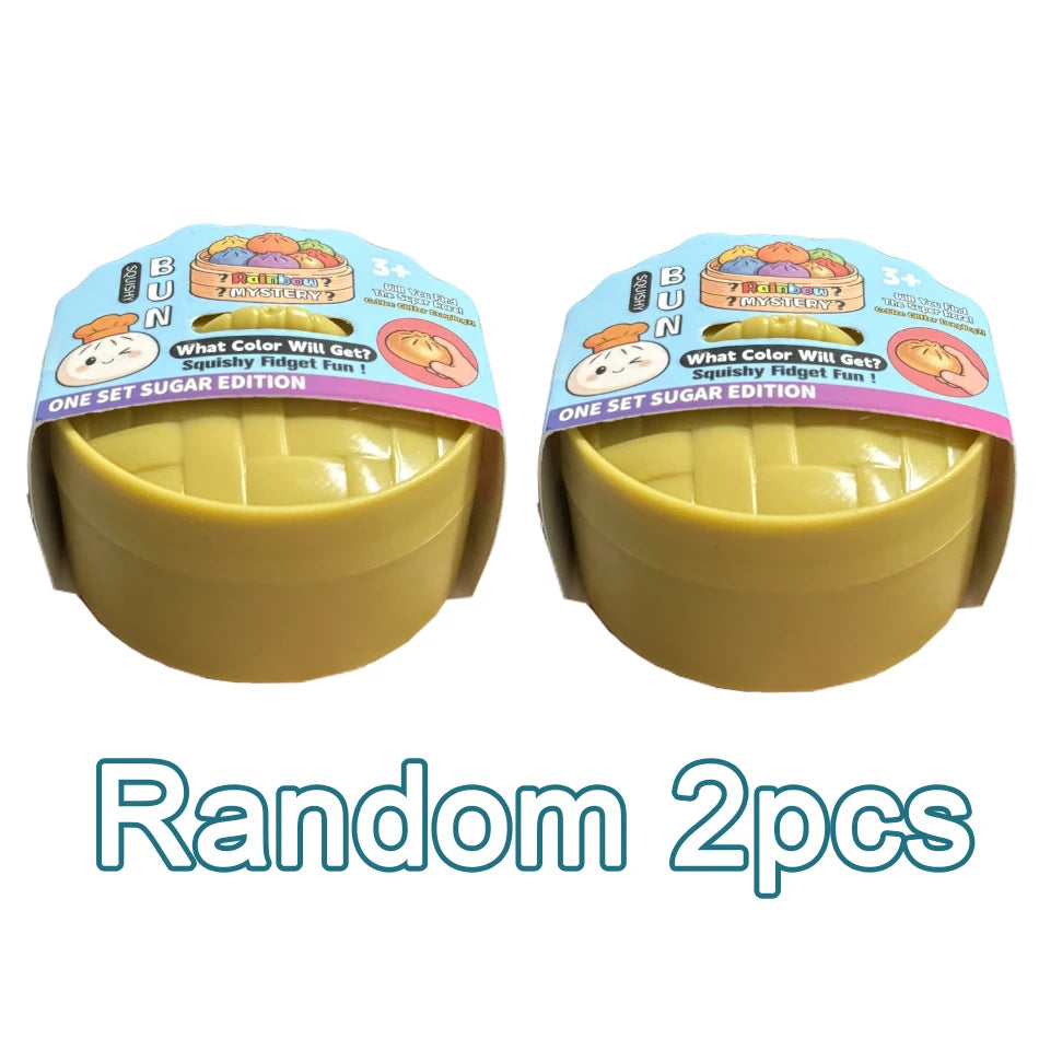 Mini Glitter Dumpling Squishy Toy