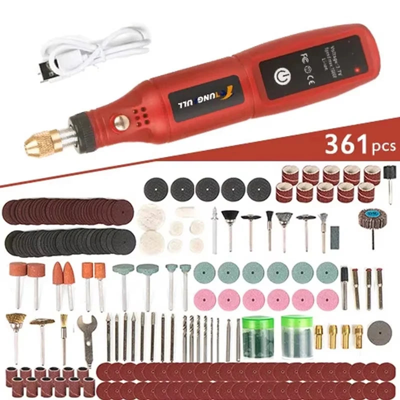 Cordless USB Rechargeable Engraving Pen - Rotary Precision Engraver for Jewelry, Glass & DIY Crafts