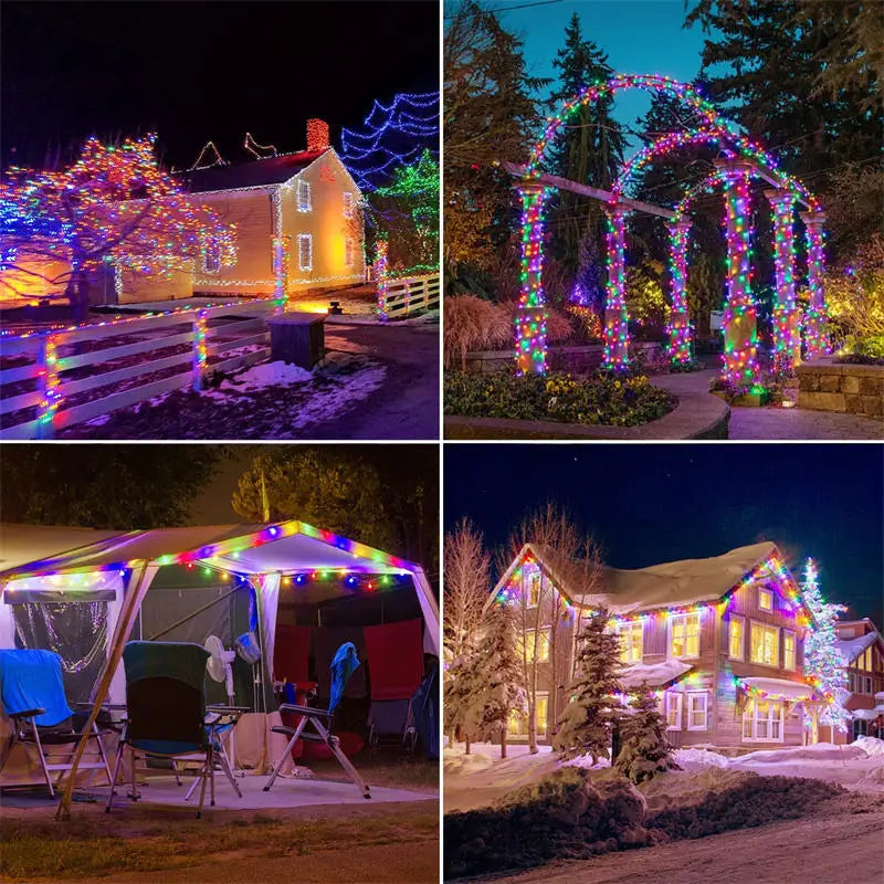 Solar-Powered LED Fairy String Lights – IP65 Waterproof for Garden & Patio