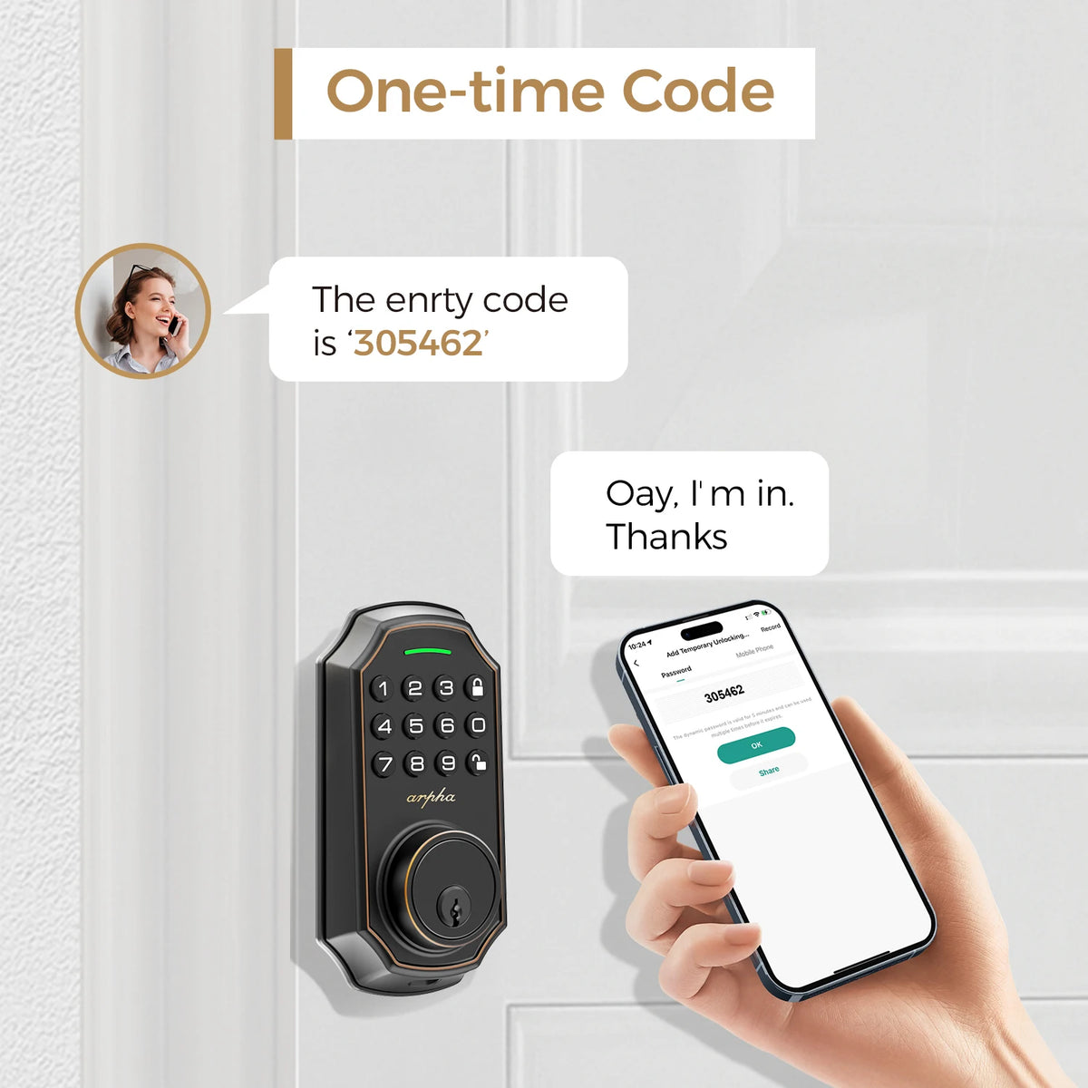 Smart Door Lock with Keypad and App Control