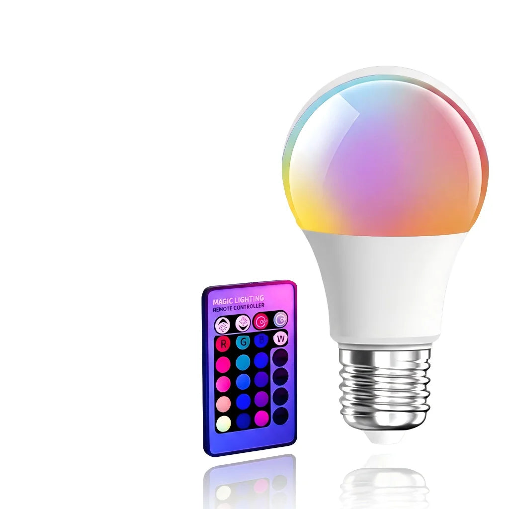 Dimmable RGB Multicolor Smart LED Bulb with Remote