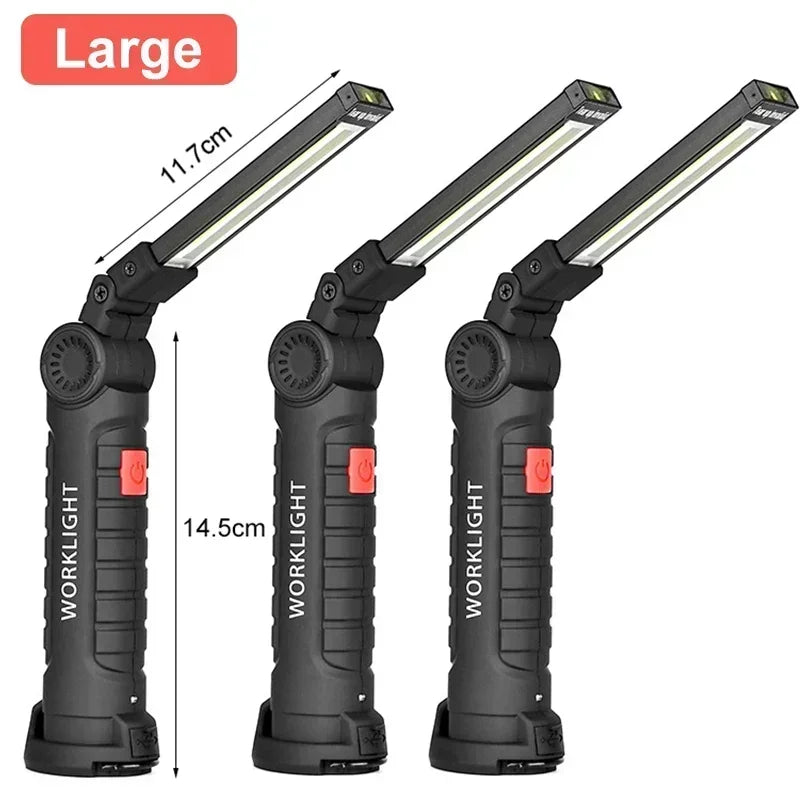 Portable COB LED Work Light – USB Rechargeable