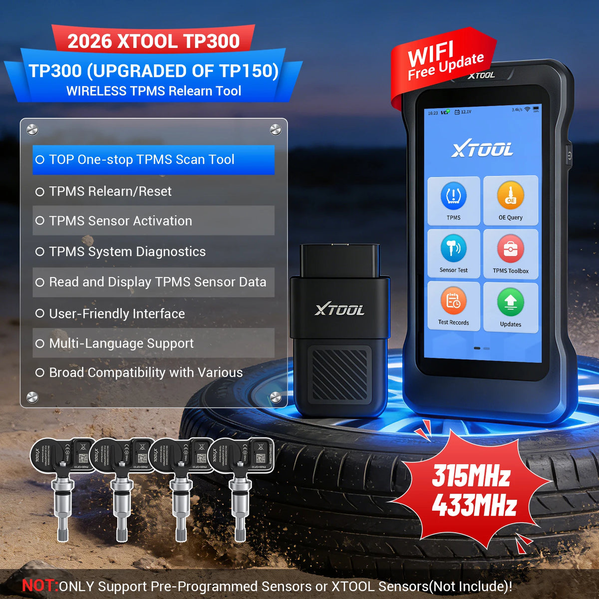 TPMS Programming Diagnostic Scanner – Lifetime Free Updates
