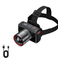 Rechargeable LED Headlamp with Motion Sensor – Waterproof Head Flashlight for Camping