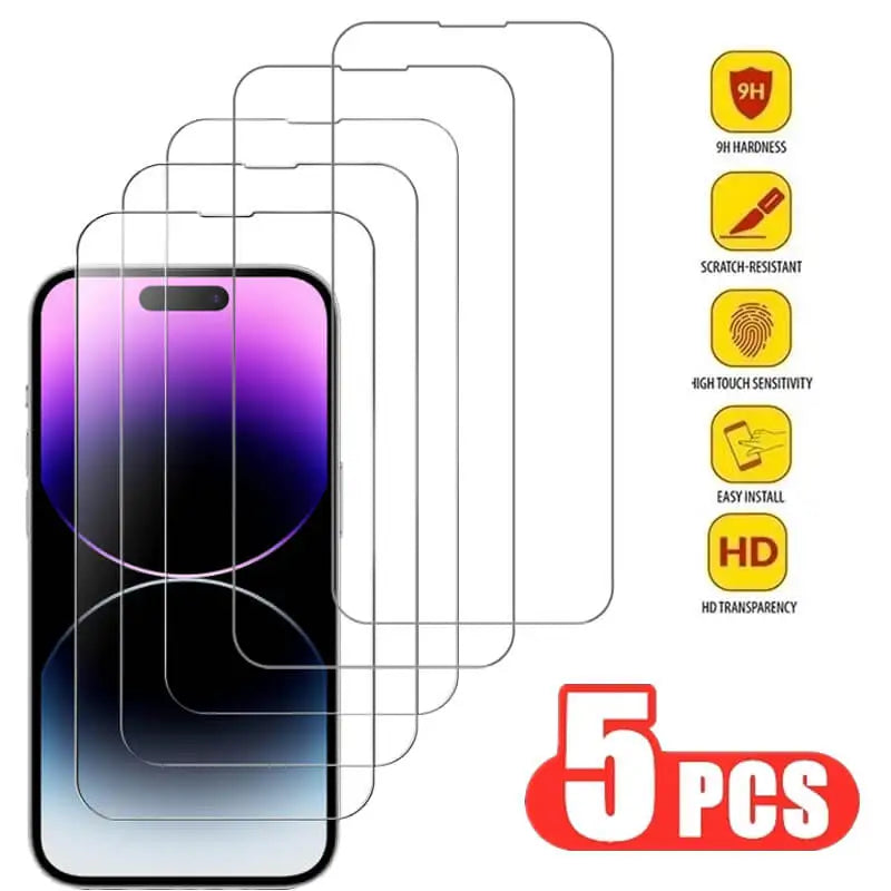 Tempered Glass Screen Protector for iPhone – 3 Pack