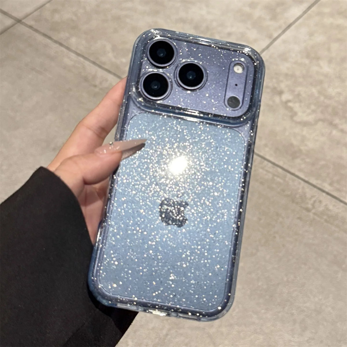 Luxury Bling Glitter Silicone Clear Phone Case For iPhone 18 17 Air 16 15 14 Plus 13 12 18 Pro Max Transparent Soft TPU Cover