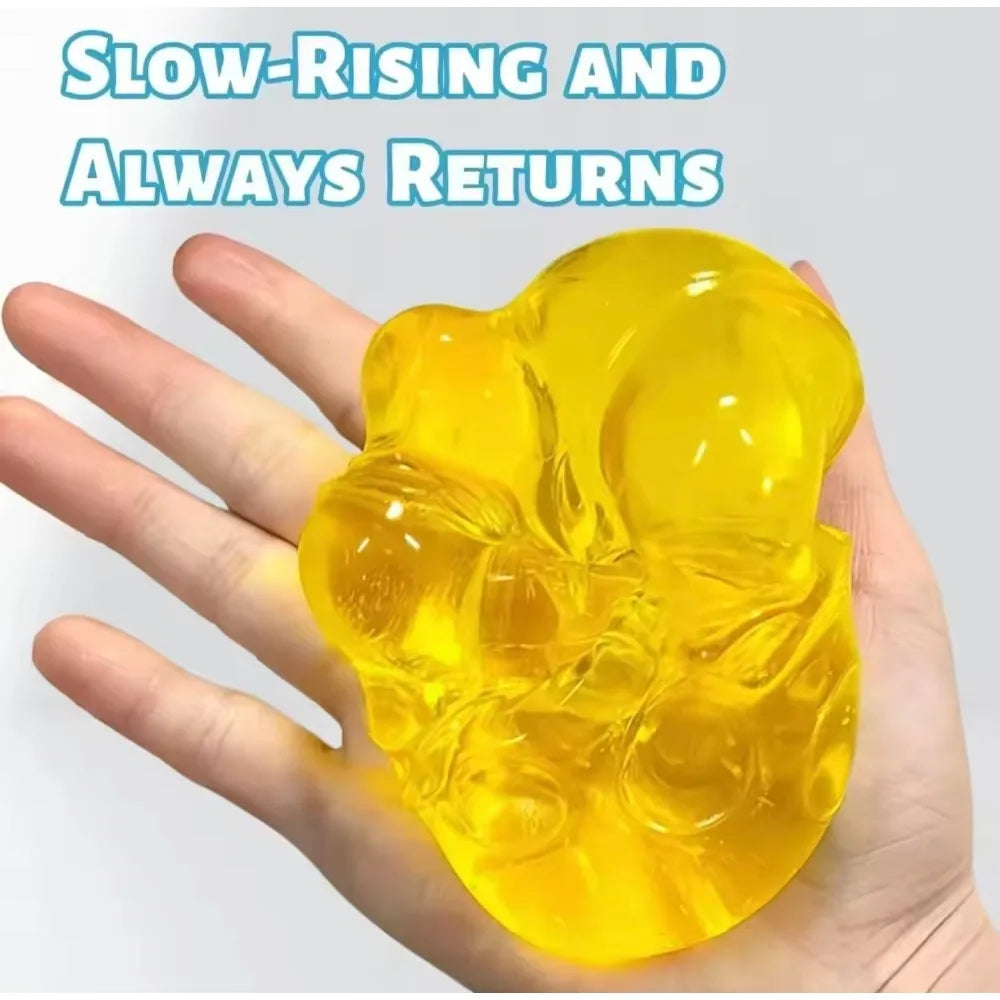Squishy Honey Cheese Square Fidgets Toys Super Soft Mochi Cheese Squeeze Toy Funny Anti-stress Sensory Toy for Adults