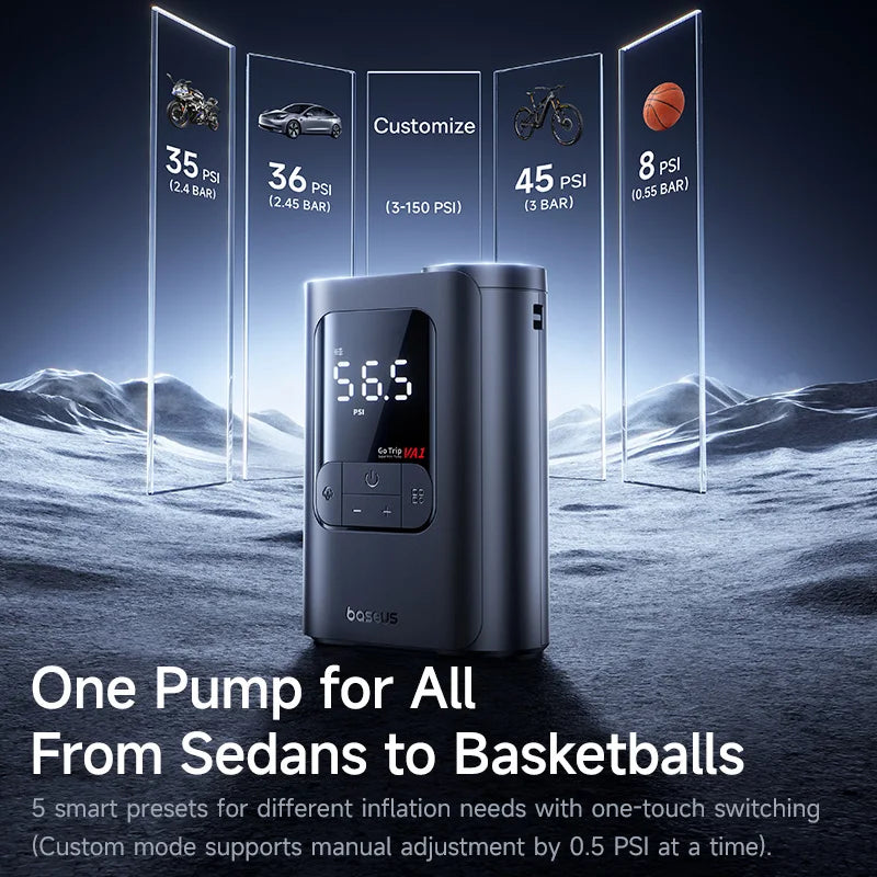 Baseus Wireless Portable Car Air Pump – Tire Inflator