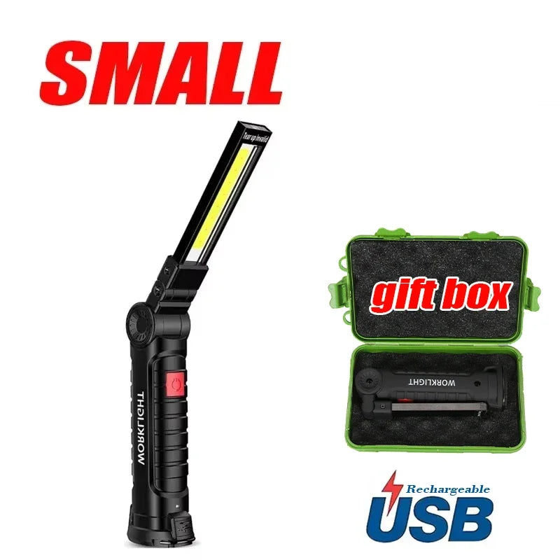 Portable COB LED Work Light – USB Rechargeable