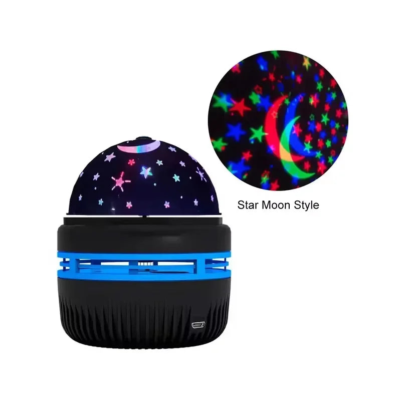 LED Starry Sky Projector Night Light – USB Moon & Star Lamp