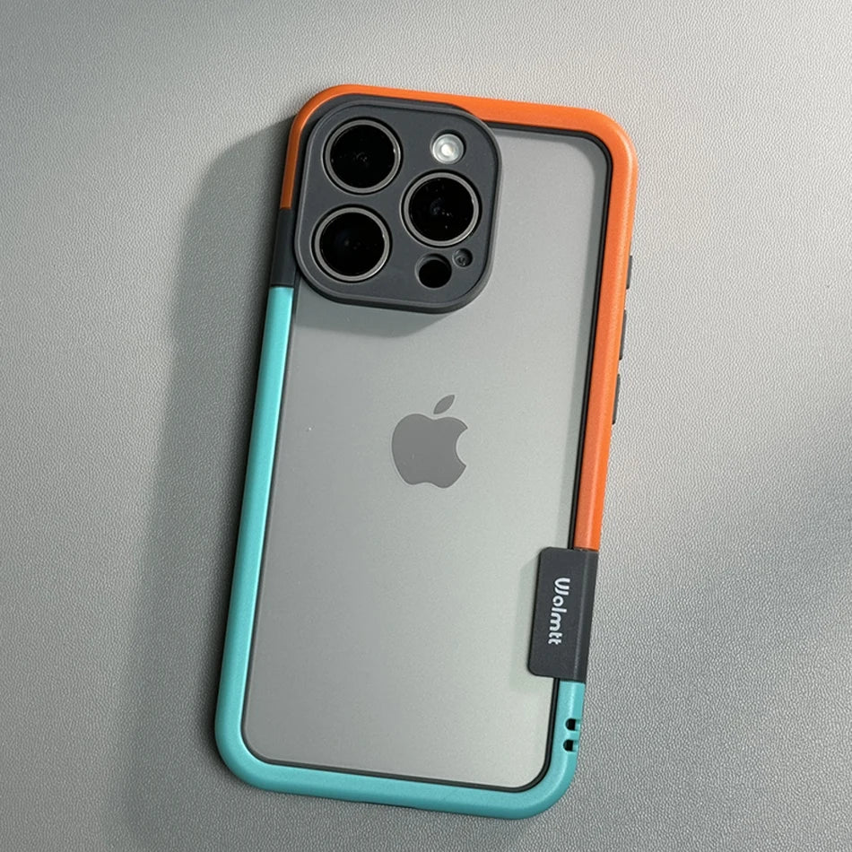 Shockproof Soft Silicone Frame Phone Case for iPhone 18 17 Pro Max 13 14 15 16 NoBack Heat Dissipation Protection Bumper Cover