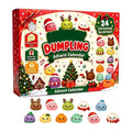 Christmas Advent Calendar 24 Days Countdown Set, Dumpling Squishy Slow Rising Squeeze Fidget Sensory Holiday Decor Gift