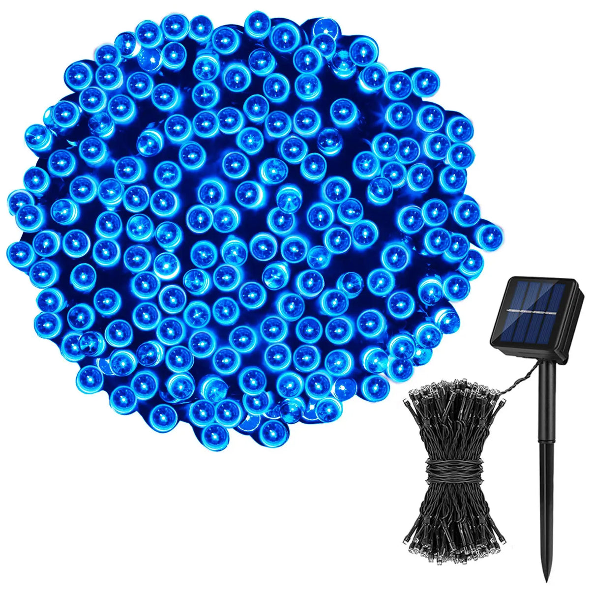 Solar Outdoor Fairy String Lights – IP65 Waterproof with 8 Modes & Memory Function