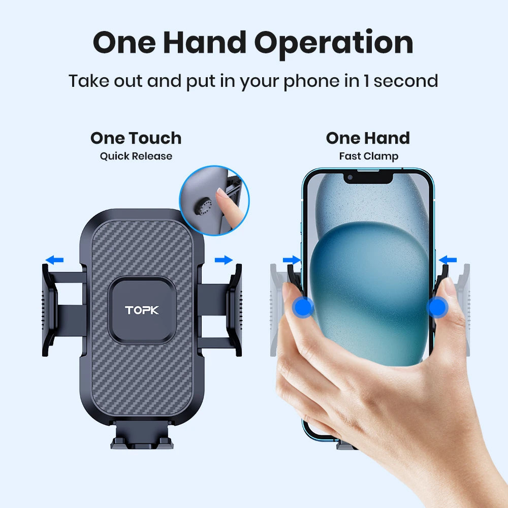 TOPK Auto-Locking Car Phone Holder – Air Vent Mount