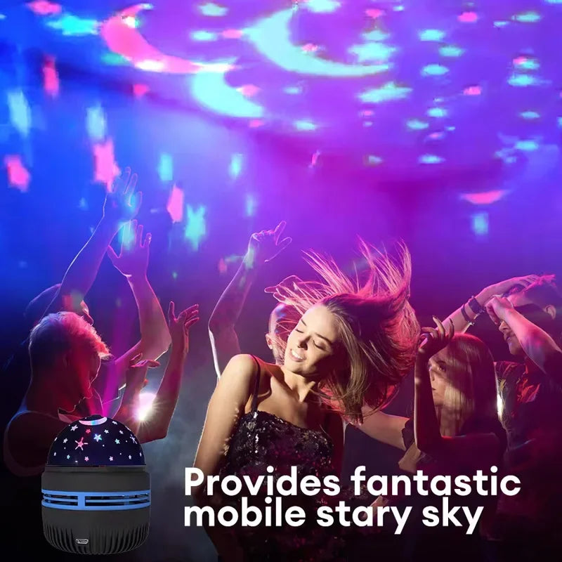 LED Starry Sky Projector Night Light – USB Moon & Star Lamp