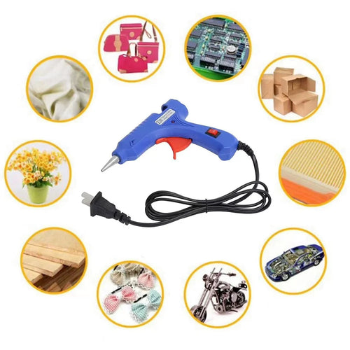 20W Mini Hot Melt Glue Gun - DIY Craft Glue Gun Kit with 7mm Glue Sticks