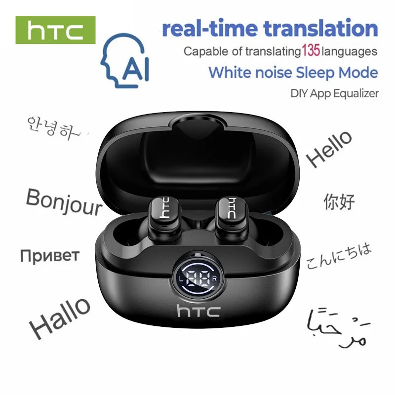 TWS Bluetooth 6.0 Earbuds with AI Translation