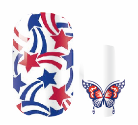 Red White & Butterfly