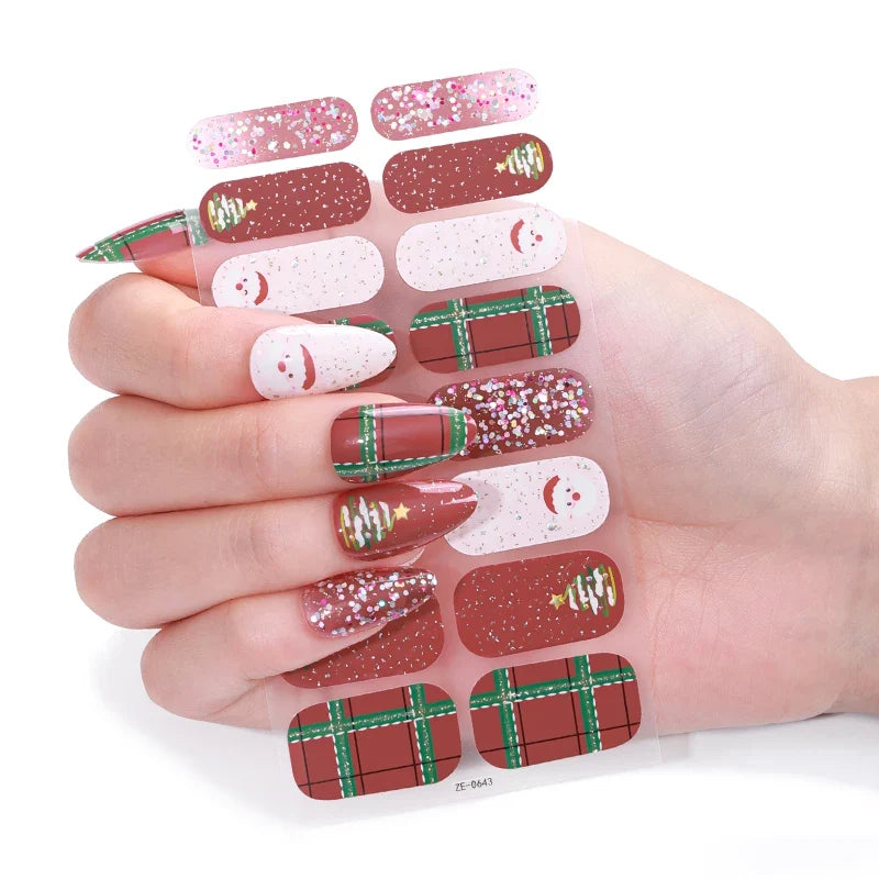 Christmas Happy Gel Nails