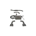 Corsa 08-13 Subaru Impreza Hatchback STI 2.5L Turbo Manual Polished Sport Cat-Back Exhaust